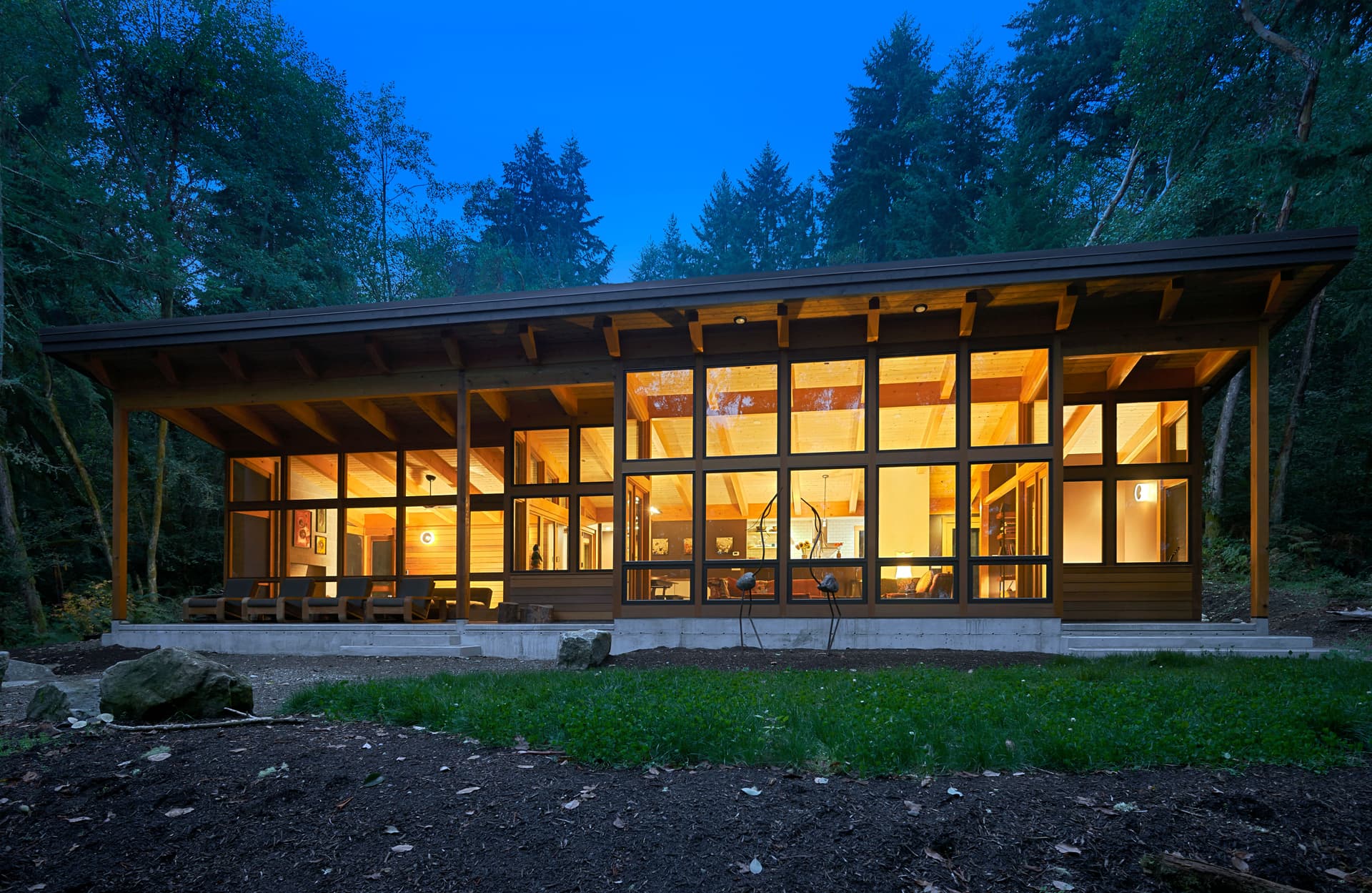 Timber Frame on South Vashon — custom home on Vashon Island