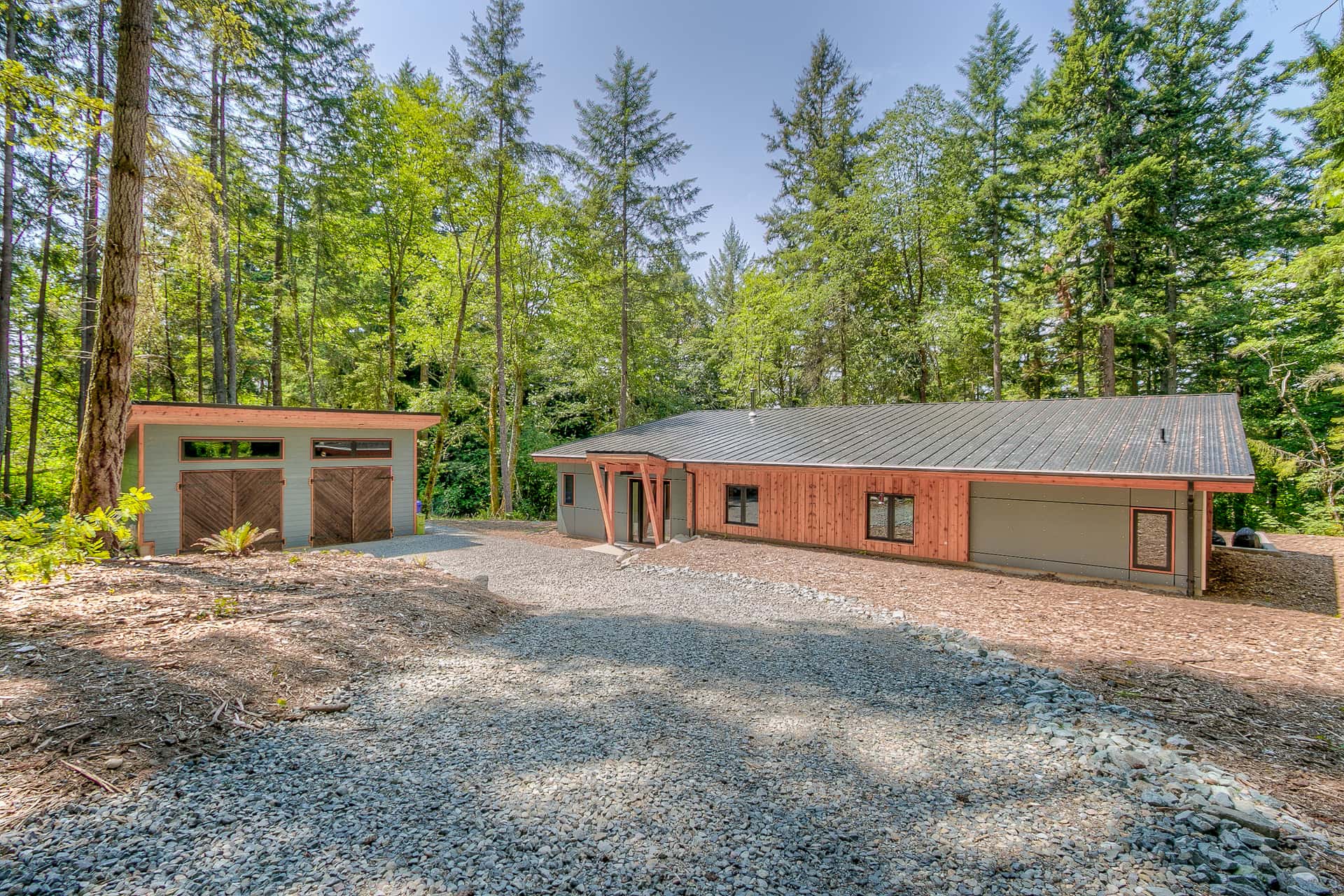 Vashon Island home remodel with natural wood finishes by Vashon Build